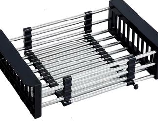 Expandable Dish Drying Rack Over The Sink,