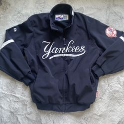 Officials YANKEES Clubhouse Performance Jacket, Mens XL EUC