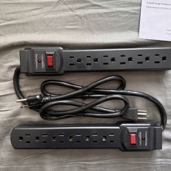 6 - Outlet Power Strip from Amazon Basics (2 Pack)