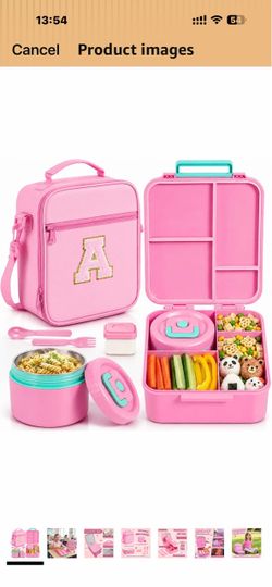 Pink kids lunch box
