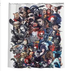 Halloween Horror Shower Curtain 