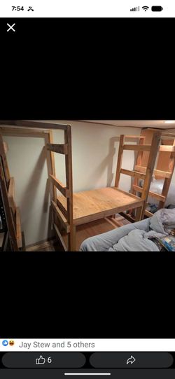 Custom built shelves for bins