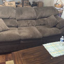 Dark Brown Sofa And Loveseat 