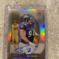 5 RAVENS AUTO CARDS SIRAGUSA 