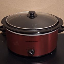 Hamilton Beach Slow Cooker - 5 Quart, Red, Used