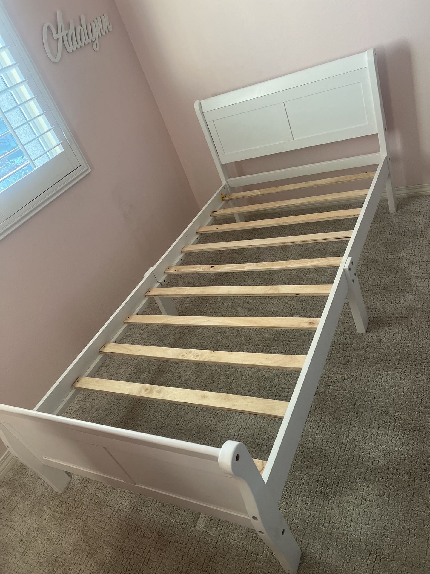 White Twin Bed Frame