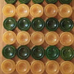 Vintage Back Game 30 Checkers