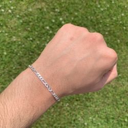 Figaro Link Bracelet 4mm Men’s Women’s