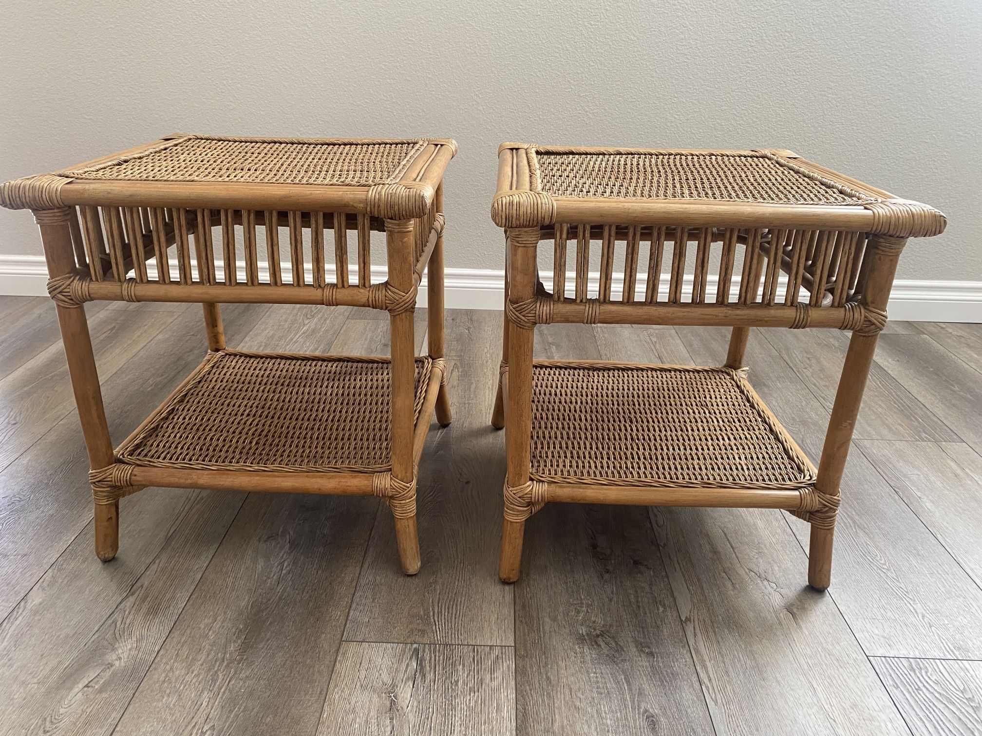 MOVING SALE - Wicker End Tables