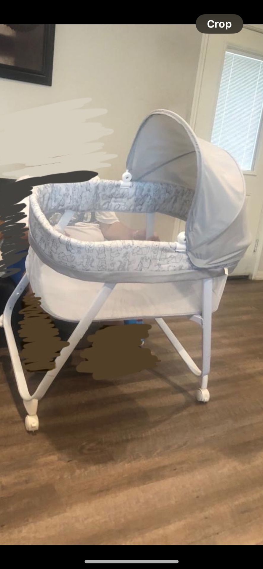 Baby Bassinet + Diapers 