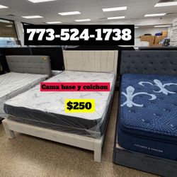 Cama Base Y Colchon Toda Completa $250 Total 