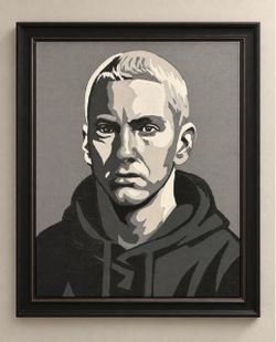12x16 painting of Eminem