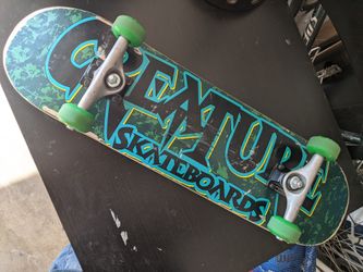 Skateboard and Helmet