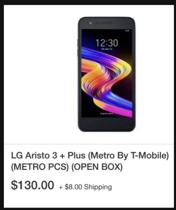 ** Phone/ LG Aristo 3 + Plus / Metro By T-Mobile!!