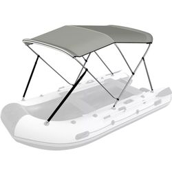 Foldable Boat Bimini Top Canopy Cover 3 Bow Clips Sun Shade Boat Canopy Cover