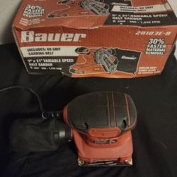 Brand New Factory Sealed Belt Sander And A Hand Sander Will Not Separate The Two