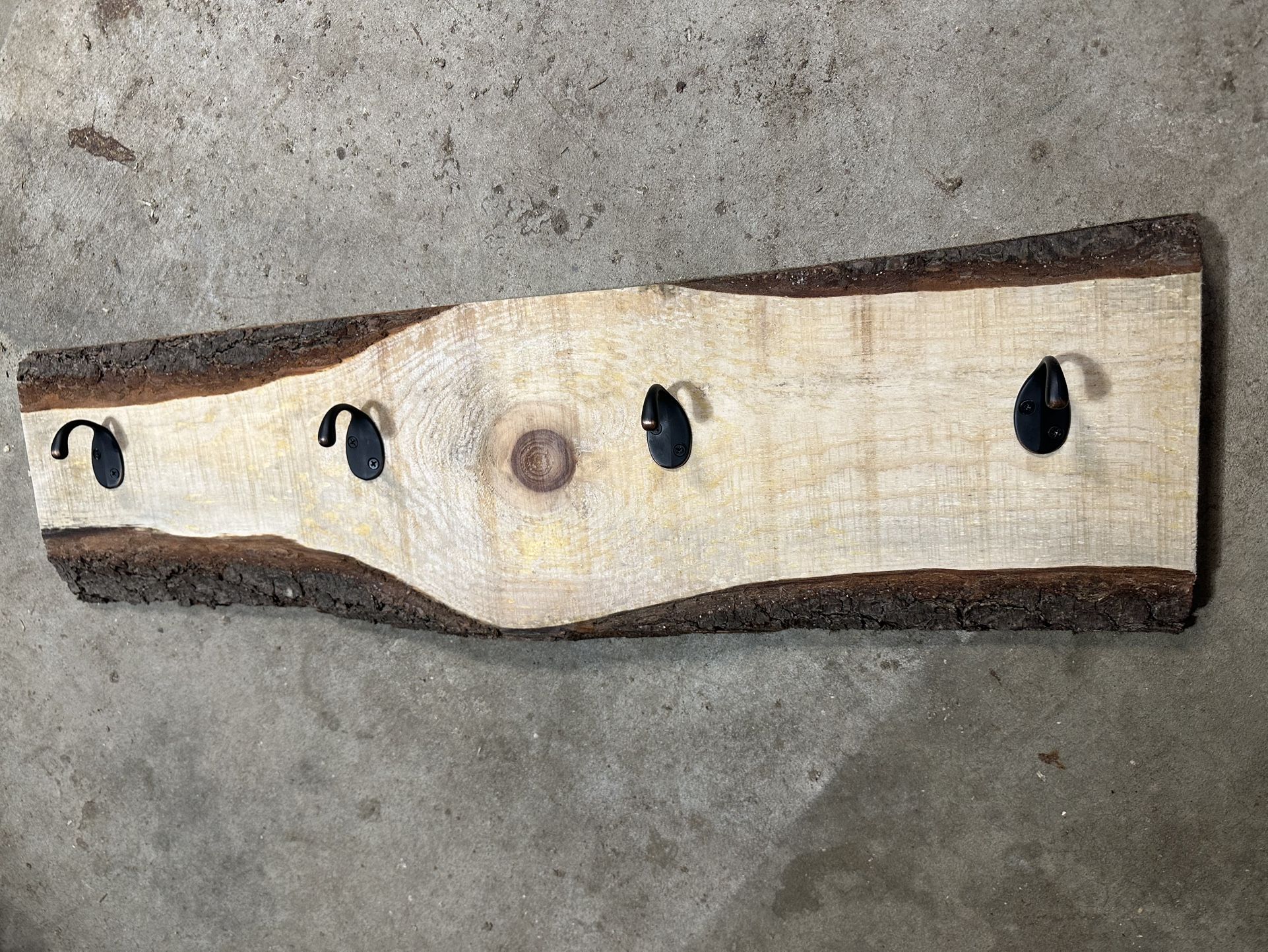 Live Edge Coat Rack