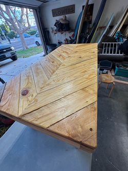 Handmade Chevron Style Bench