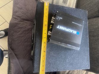 Blaupunkt Class D Car Power Amplifier and subwoofer