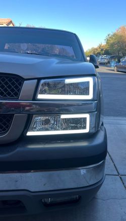 Silverado headlights + LED light 2003 2004 2005 2006