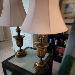 Stiffening brass lamps