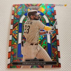 Fernando Tatis Jr  Red White And Blue Prizm Baseball CARD.