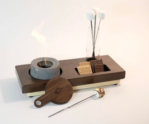 Table top Mini Fire pit\ Smore Set By Swoon Living