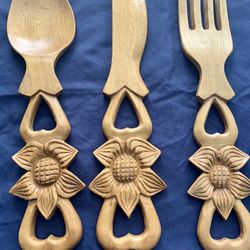 Wooden Kitchen Decoration Set