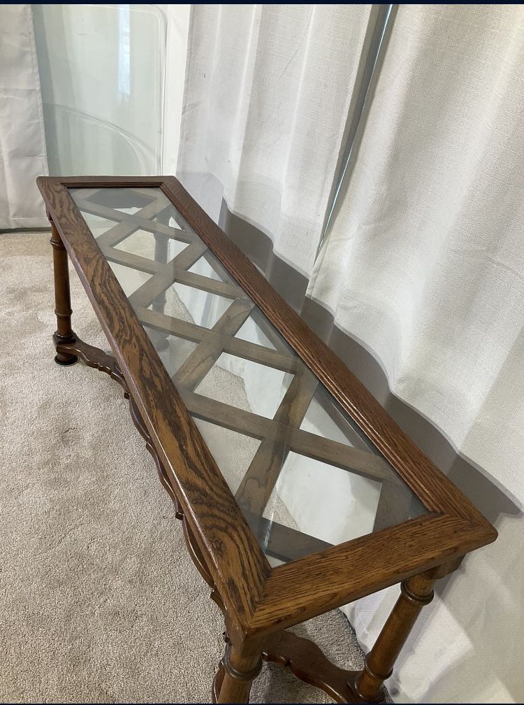 Oak Sofa Table/ Entry Console / Accent Table 