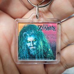Custom Rob Zombie Hellbilly Deluxe CD Album cover Art Keychain | Charm | Hanger