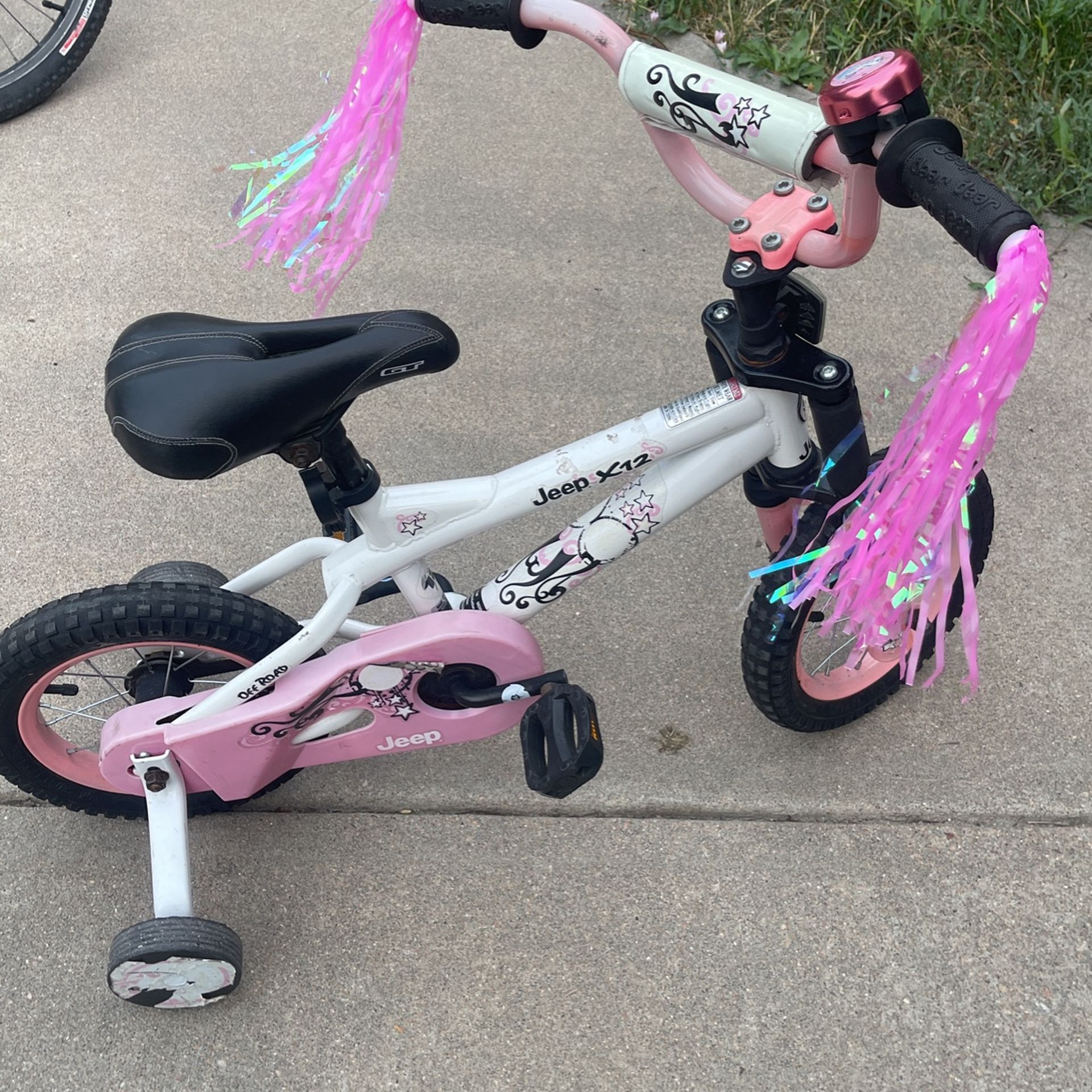 Jeep x12 bike training wheels clearance
