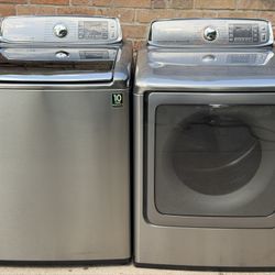 Washer And Electric Dryer Jumbos  Lavadora Y Secadora Eléctrica 