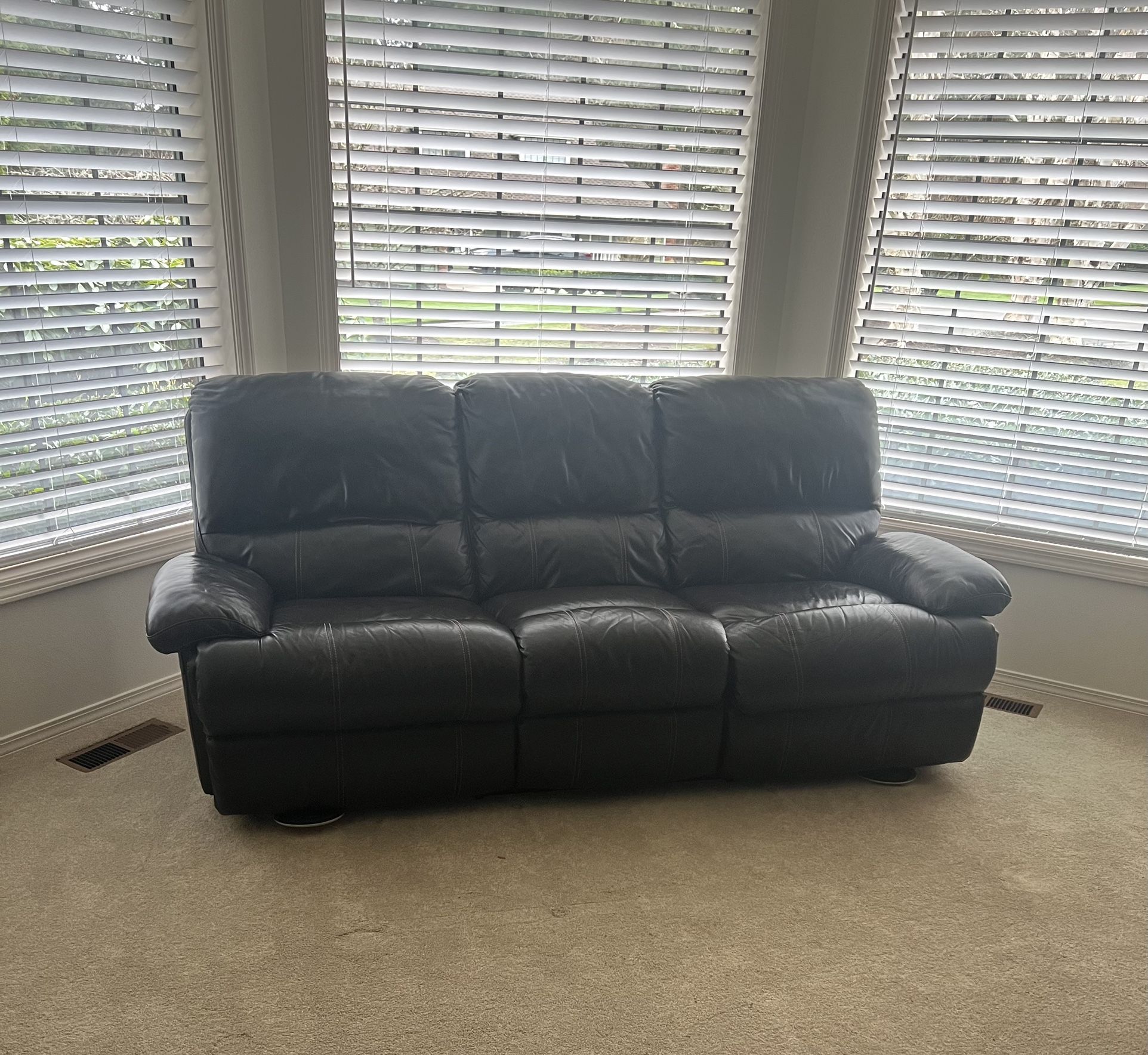 Reclining Leather Couch