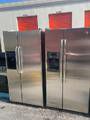 G e side by side stainless refrigerators 22 And 24 Qubic