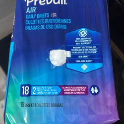 7 Packs Prevail Disposable Briefs Size 2 (45 Inches To 62 Inches)
