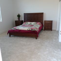 Solid Wood Queen Bedroom Set No Mattress