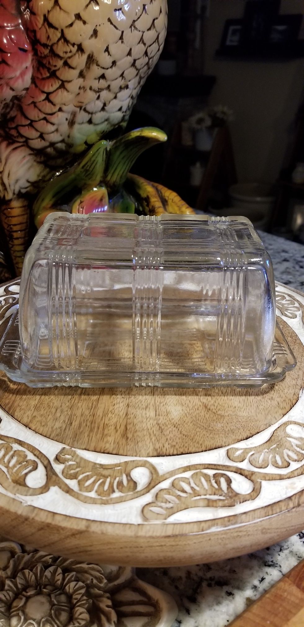 Vintage Hazel Atlas 1lb butter dish