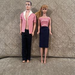 1960’s Ponytail Cruise Line Barbie And Beach Ken