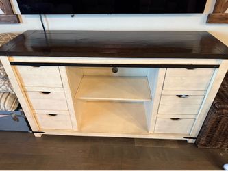 Solid wood tv stand Rustic