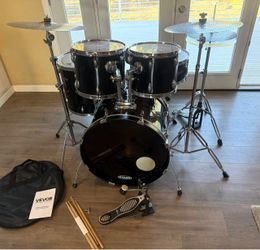Ludwig Accent Combo complete 5 piece drum set new quiet cymbals stands new throne hihat pedal $500 cash in Upland 91784