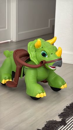 Kids Triceratops Dinosaur Ride-On Toy