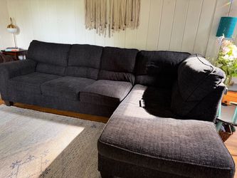 Couch with chaise lounge