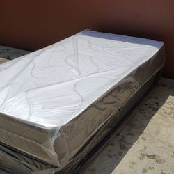 NEW TWIN-SIZE MATTRESS & BOX SPRING - 2PC