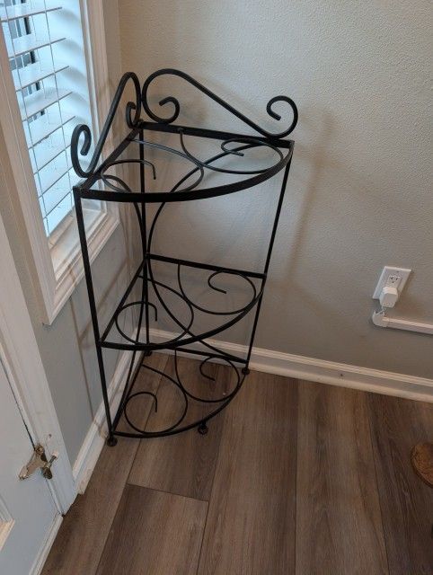 Wrought Iron Corner Stand