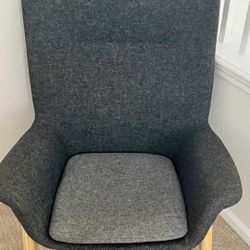 Ikea Chair.  Living Room.  Gray