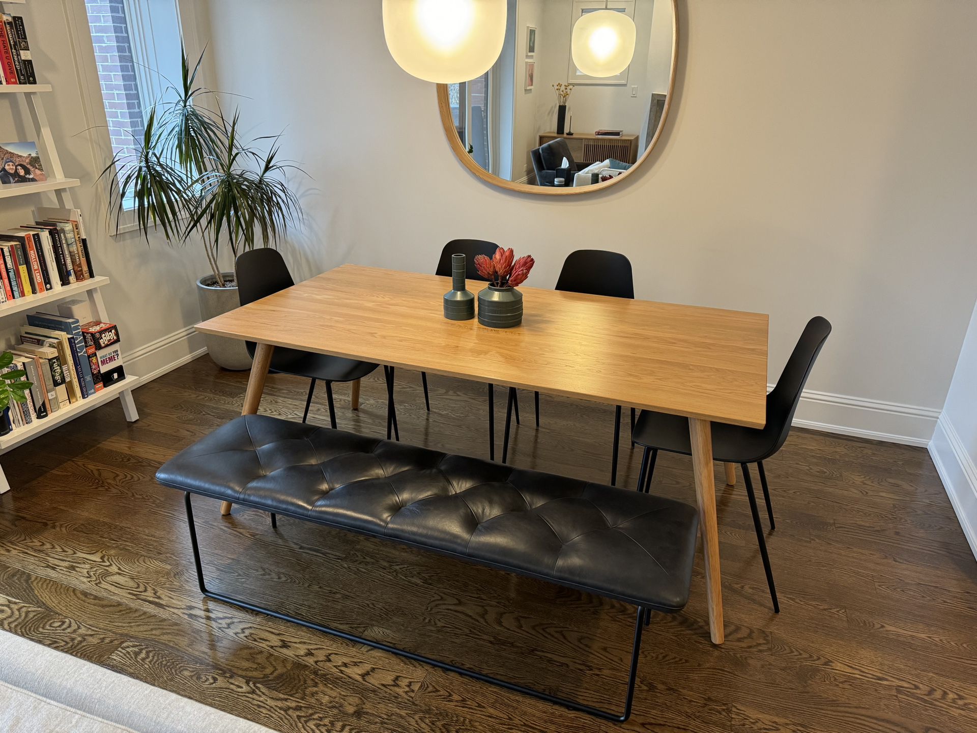 Mid century modern Dining Table for 6