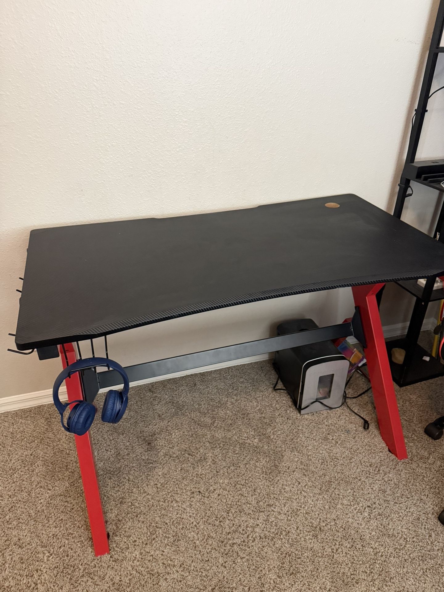 Black & Red Gaming Desk