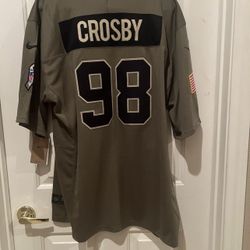 Las Vegas Raiders Maxx Crosby Salute to Service Jersey Size X-Large 