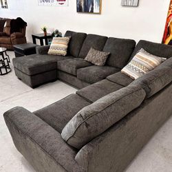 Deermont 2 Piece Sectional-Gray ☘️ Furniture 