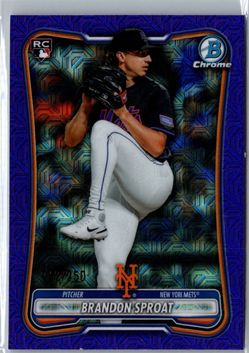 2026 Bowman Mega Box Chrome Blue Pattern Brandon Sproat #33